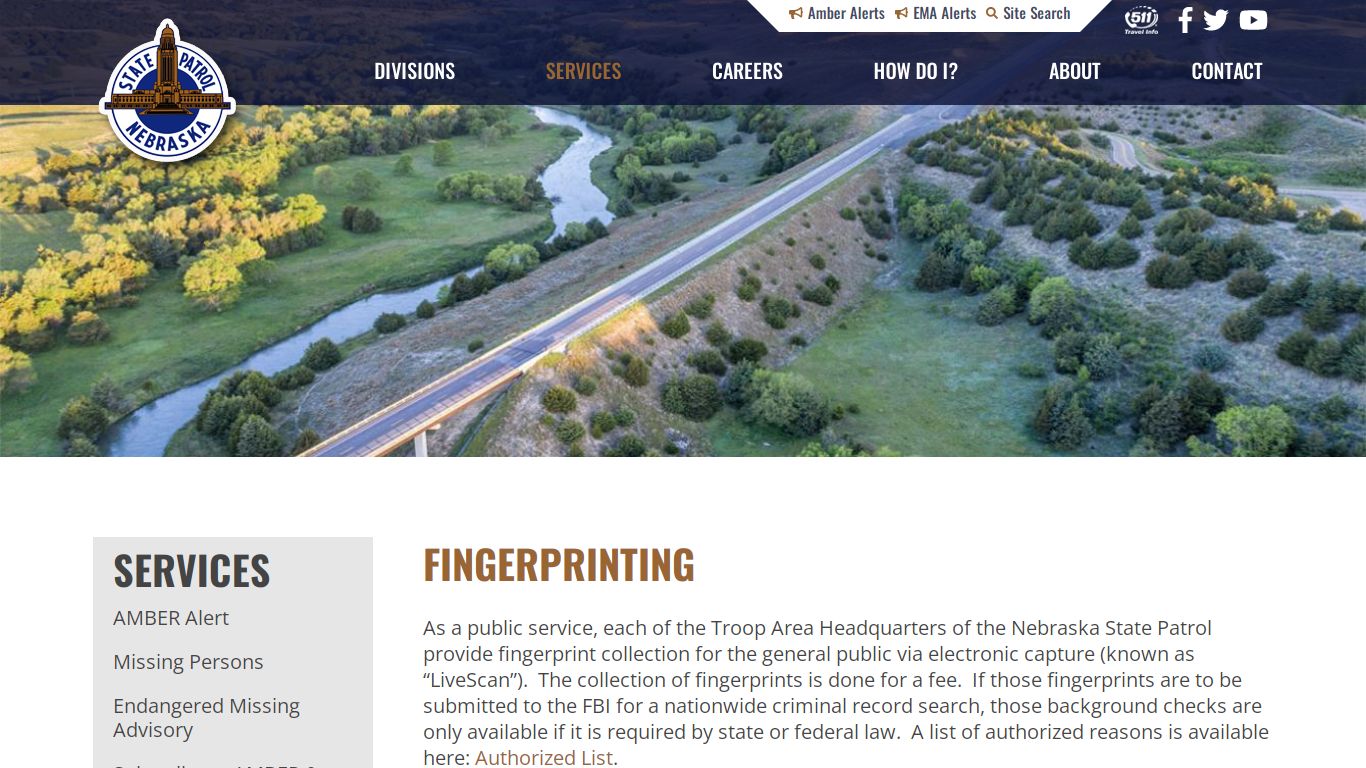 Fingerprinting | Nebraska State Patrol